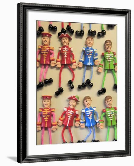 Beatles Souvenirs, Liverpool, Merseyside, England, United Kingdom, Europe-Wendy Connett-Framed Photographic Print