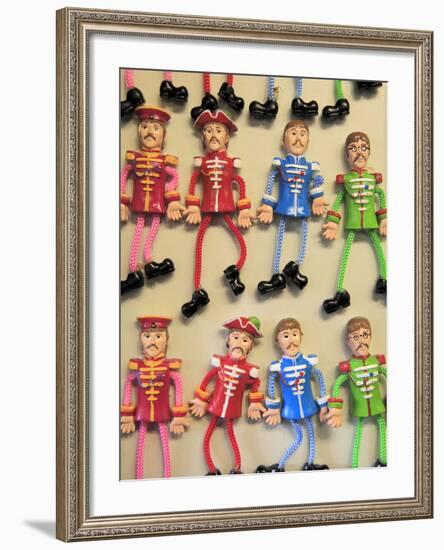 Beatles Souvenirs, Liverpool, Merseyside, England, United Kingdom, Europe-Wendy Connett-Framed Photographic Print