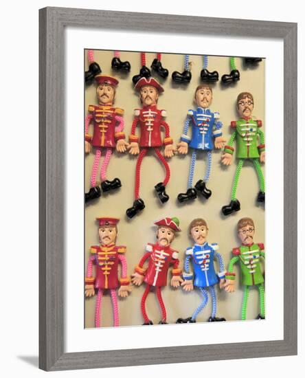 Beatles Souvenirs, Liverpool, Merseyside, England, United Kingdom, Europe-Wendy Connett-Framed Photographic Print