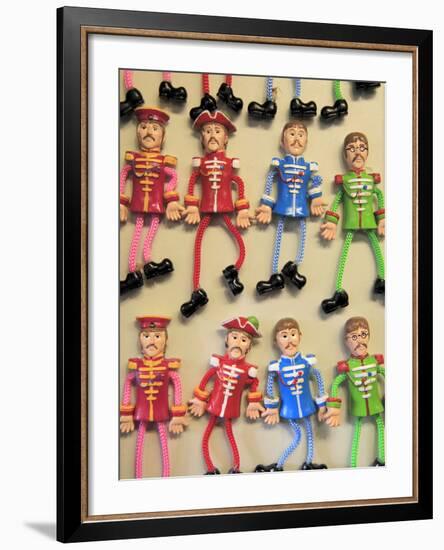 Beatles Souvenirs, Liverpool, Merseyside, England, United Kingdom, Europe-Wendy Connett-Framed Photographic Print