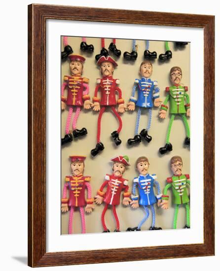 Beatles Souvenirs, Liverpool, Merseyside, England, United Kingdom, Europe-Wendy Connett-Framed Photographic Print