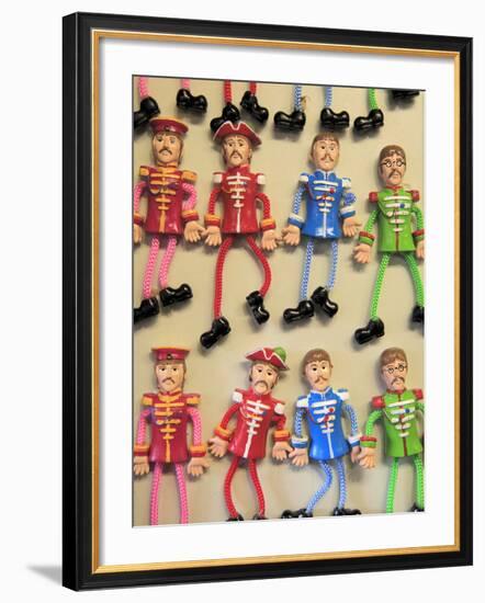 Beatles Souvenirs, Liverpool, Merseyside, England, United Kingdom, Europe-Wendy Connett-Framed Photographic Print