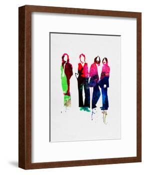 Beatles Watercolor-Lora Feldman-Framed Art Print