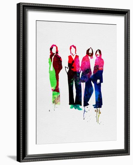 Beatles Watercolor-Lora Feldman-Framed Art Print