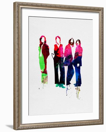 Beatles Watercolor-Lora Feldman-Framed Art Print