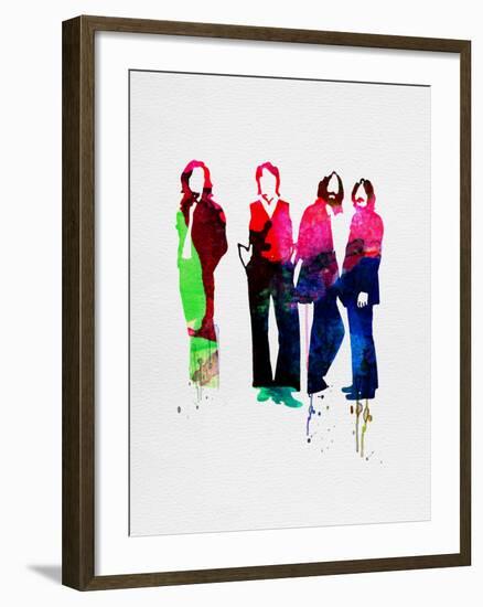 Beatles Watercolor-Lora Feldman-Framed Art Print