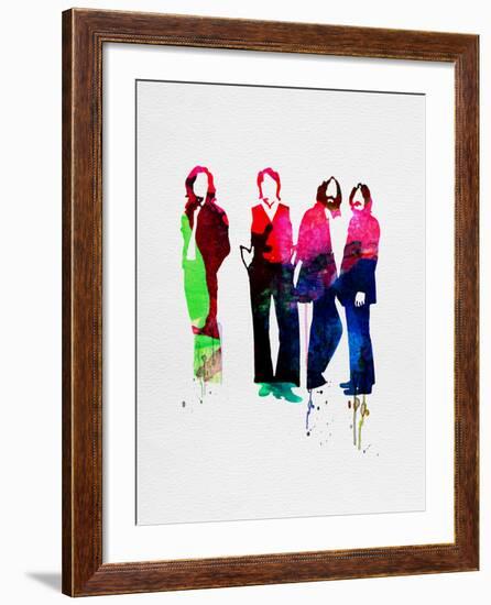 Beatles Watercolor-Lora Feldman-Framed Art Print