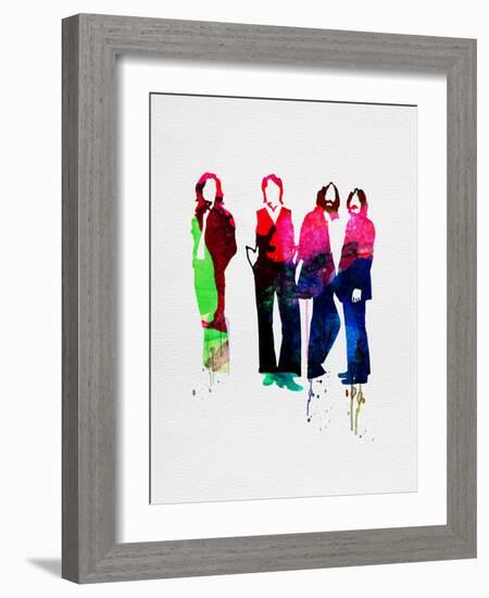 Beatles Watercolor-Lora Feldman-Framed Art Print