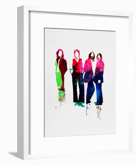 Beatles Watercolor-Lora Feldman-Framed Art Print