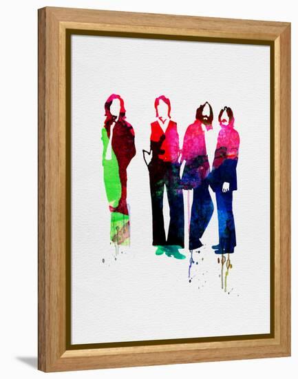 Beatles Watercolor-Lora Feldman-Framed Stretched Canvas