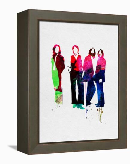 Beatles Watercolor-Lora Feldman-Framed Stretched Canvas