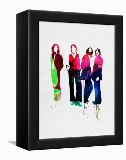 Beatles Watercolor-Lora Feldman-Framed Stretched Canvas