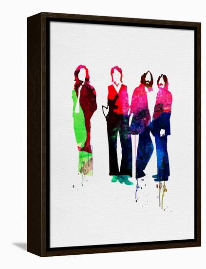 Beatles Watercolor-Lora Feldman-Framed Stretched Canvas