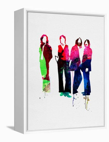 Beatles Watercolor-Lora Feldman-Framed Stretched Canvas