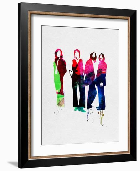 Beatles Watercolor-Lora Feldman-Framed Art Print