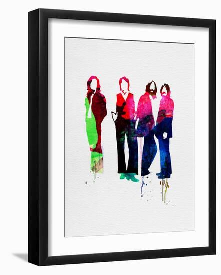 Beatles Watercolor-Lora Feldman-Framed Art Print