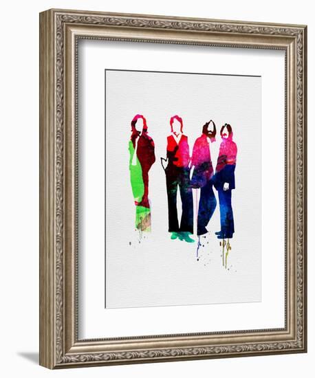 Beatles Watercolor-Lora Feldman-Framed Art Print