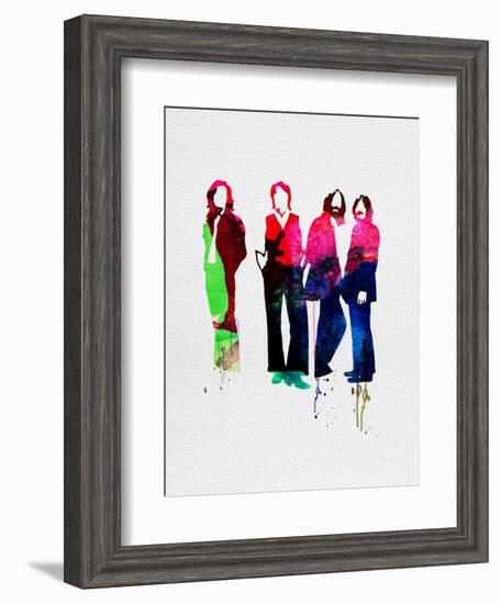 Beatles Watercolor-Lora Feldman-Framed Art Print