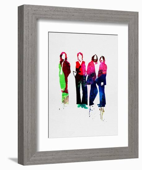 Beatles Watercolor-Lora Feldman-Framed Art Print