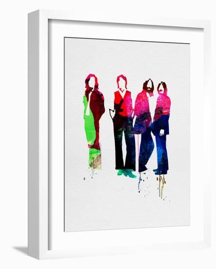 Beatles Watercolor-Lora Feldman-Framed Premium Giclee Print