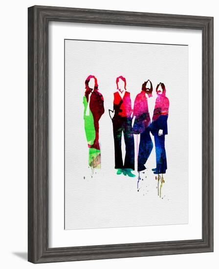 Beatles Watercolor-Lora Feldman-Framed Art Print