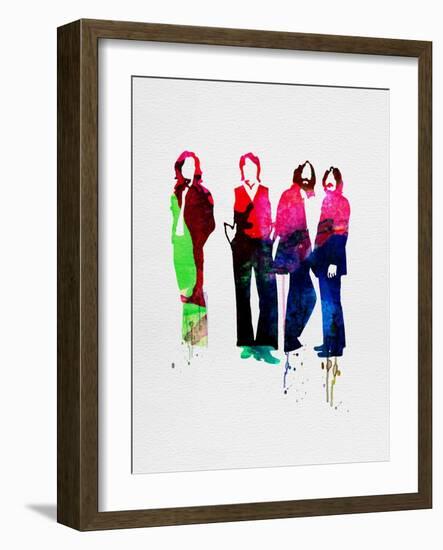 Beatles Watercolor-Lora Feldman-Framed Art Print