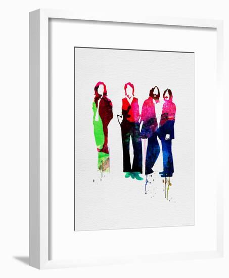 Beatles Watercolor-Lora Feldman-Framed Art Print