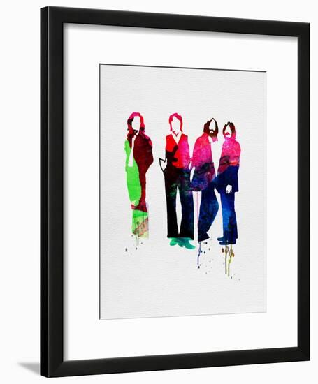 Beatles Watercolor-Lora Feldman-Framed Art Print