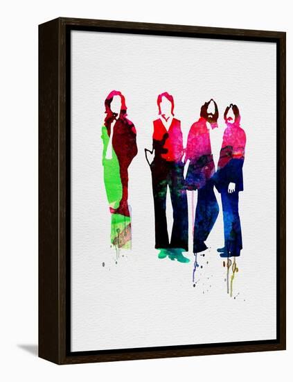 Beatles Watercolor-Lora Feldman-Framed Stretched Canvas