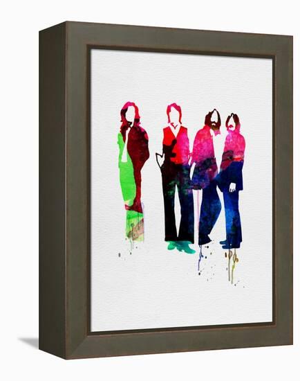 Beatles Watercolor-Lora Feldman-Framed Stretched Canvas