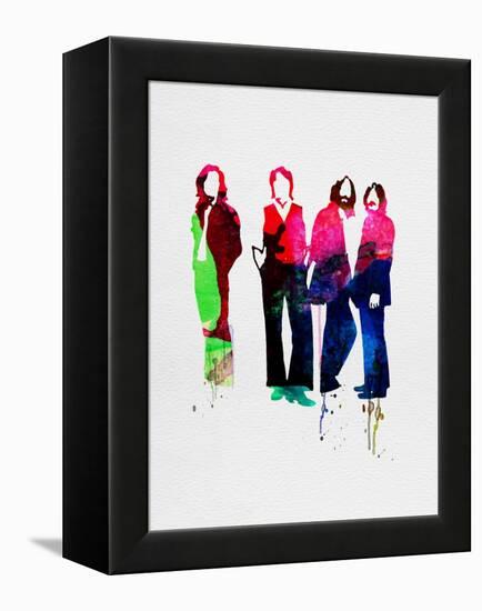 Beatles Watercolor-Lora Feldman-Framed Stretched Canvas