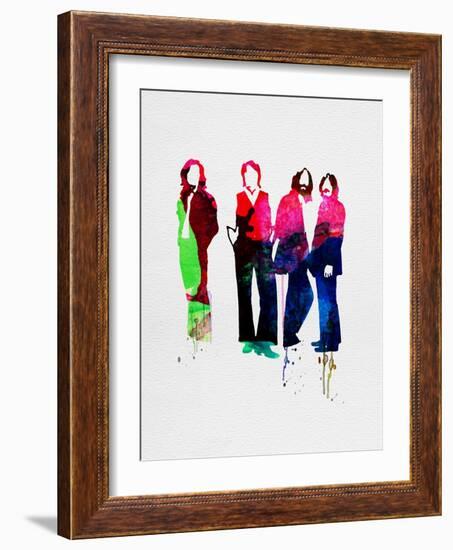 Beatles Watercolor-Lora Feldman-Framed Art Print