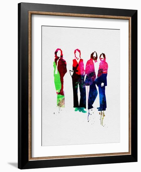 Beatles Watercolor-Lora Feldman-Framed Art Print