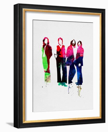 Beatles Watercolor-Lora Feldman-Framed Art Print