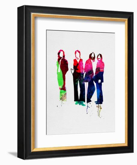 Beatles Watercolor-Lora Feldman-Framed Art Print