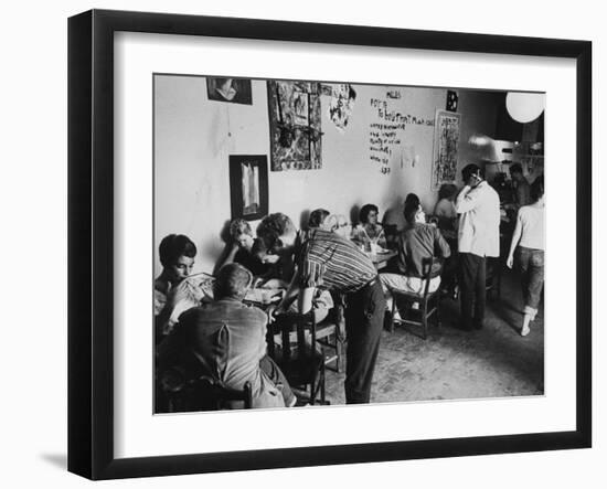 Beatnik Dive, "The Gas House"-Allan Grant-Framed Photographic Print