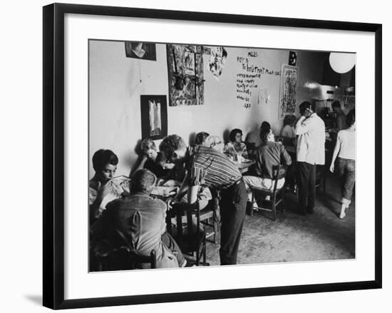 Beatnik Dive, "The Gas House"-Allan Grant-Framed Photographic Print