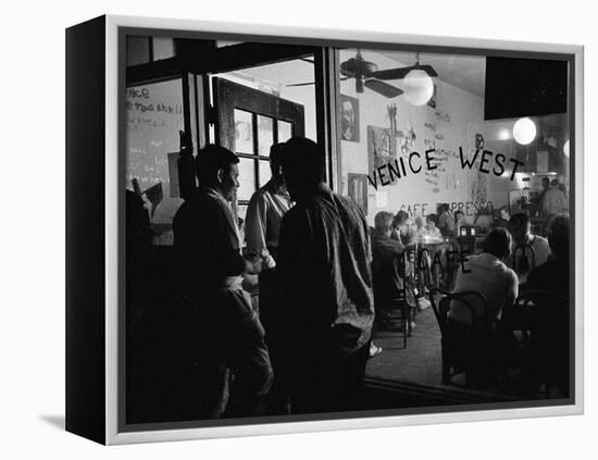 Beatnik Dive, "The Gas House"-Allan Grant-Framed Premier Image Canvas