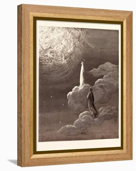 Beatrice and Dante Rising to the Fifth Heaven-Gustave Dore-Framed Premier Image Canvas