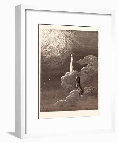 Beatrice and Dante Rising to the Fifth Heaven-Gustave Dore-Framed Giclee Print