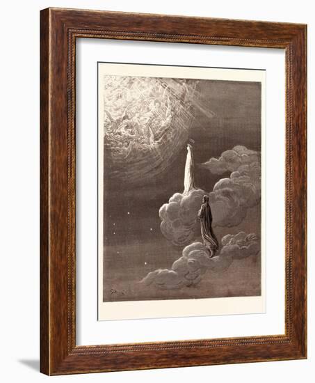 Beatrice and Dante Rising to the Fifth Heaven-Gustave Dore-Framed Giclee Print