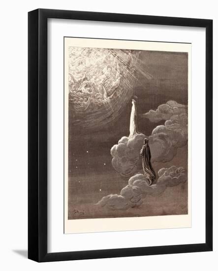 Beatrice and Dante Rising to the Fifth Heaven-Gustave Dore-Framed Giclee Print
