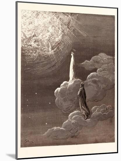 Beatrice and Dante Rising to the Fifth Heaven-Gustave Dore-Mounted Giclee Print