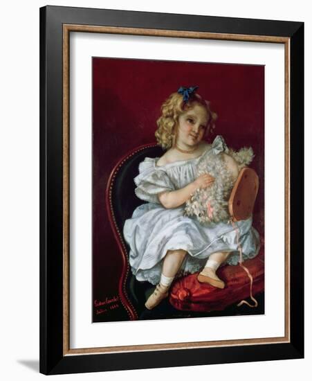 Beatrice Bouvet (B.1861) 1864 (Oil on Canvas)-Gustave Courbet-Framed Giclee Print