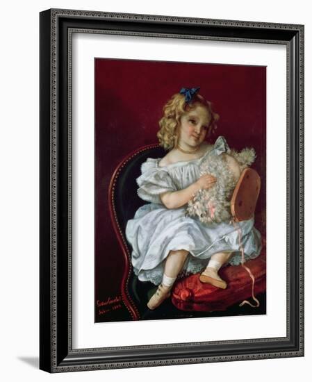 Beatrice Bouvet (B.1861) 1864 (Oil on Canvas)-Gustave Courbet-Framed Giclee Print