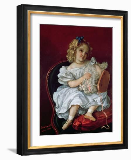 Beatrice Bouvet (B.1861) 1864 (Oil on Canvas)-Gustave Courbet-Framed Giclee Print