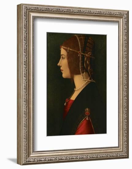 Beatrice d'Este-Leonardo da Vinci-Framed Premium Giclee Print