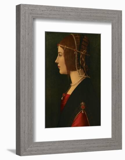 Beatrice d'Este-Leonardo da Vinci-Framed Premium Giclee Print