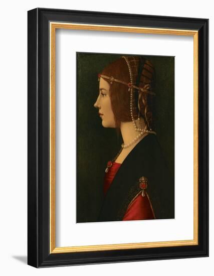 Beatrice d'Este-Leonardo da Vinci-Framed Premium Giclee Print