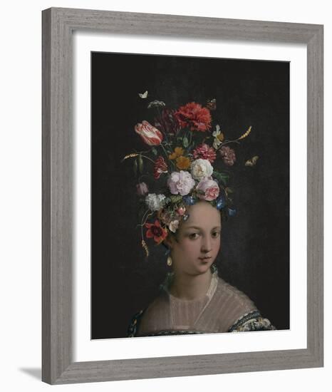 Beatrice in Bloom-Eccentric Accents-Framed Giclee Print